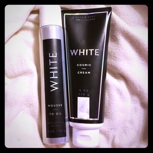 NEW BBW White Cosmic Cream & Mousse Bundle